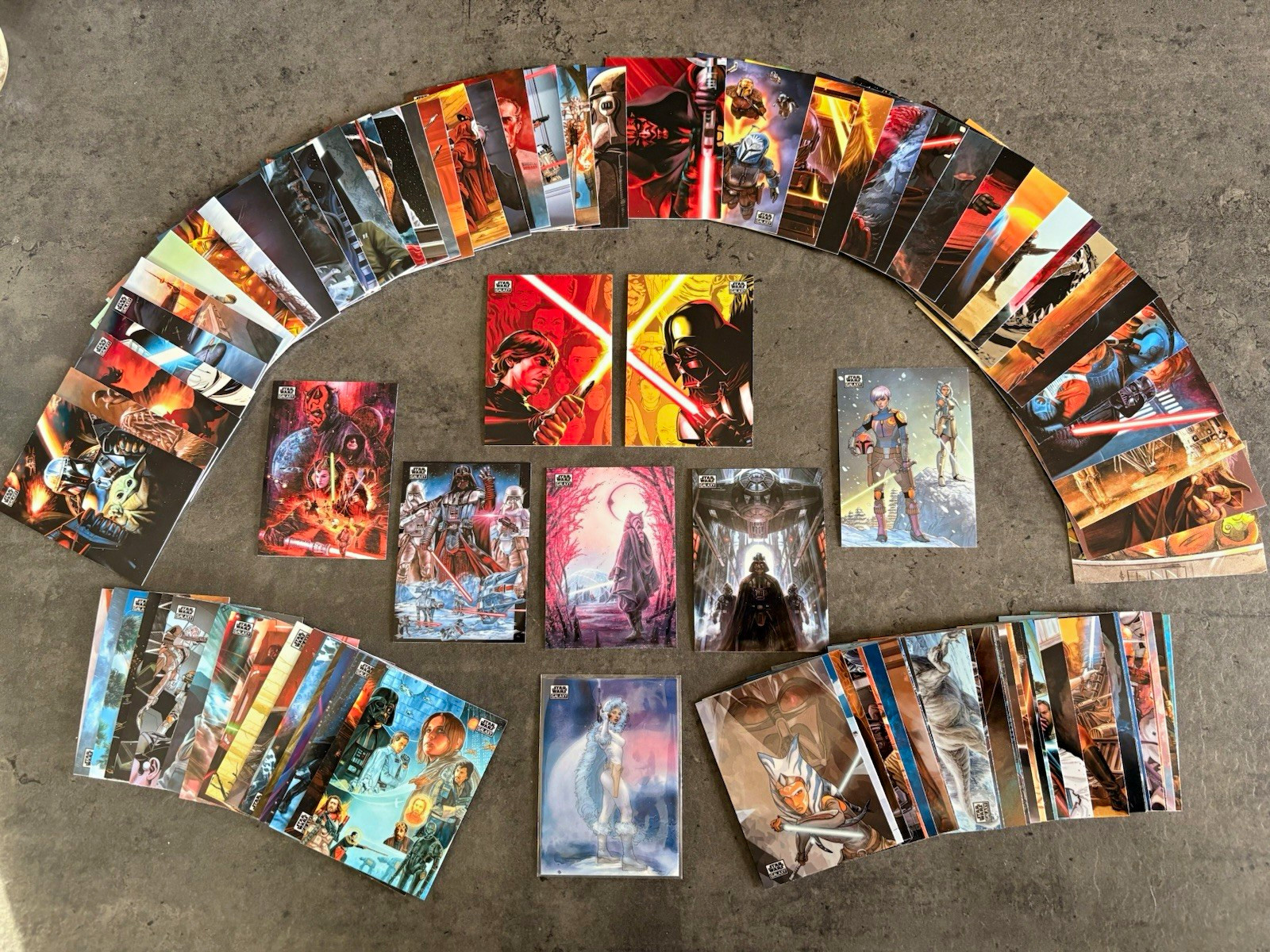 Star Wars Topps Chrome Galaxy 2026 COMPLETE Base Set #1-100 - Beautiful Card Lot