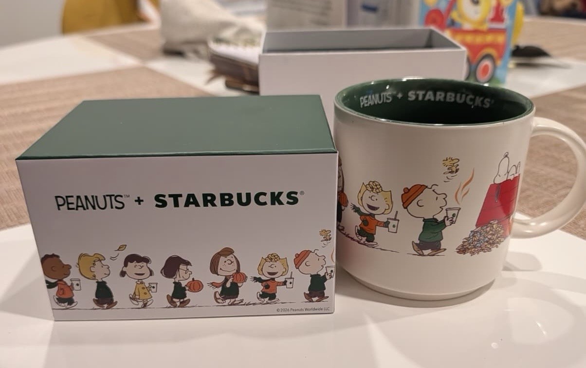 IN HAND Starbucks x Peanuts Snoopy 14-ounce Ceramic Mug 2026 IN Hand NIB