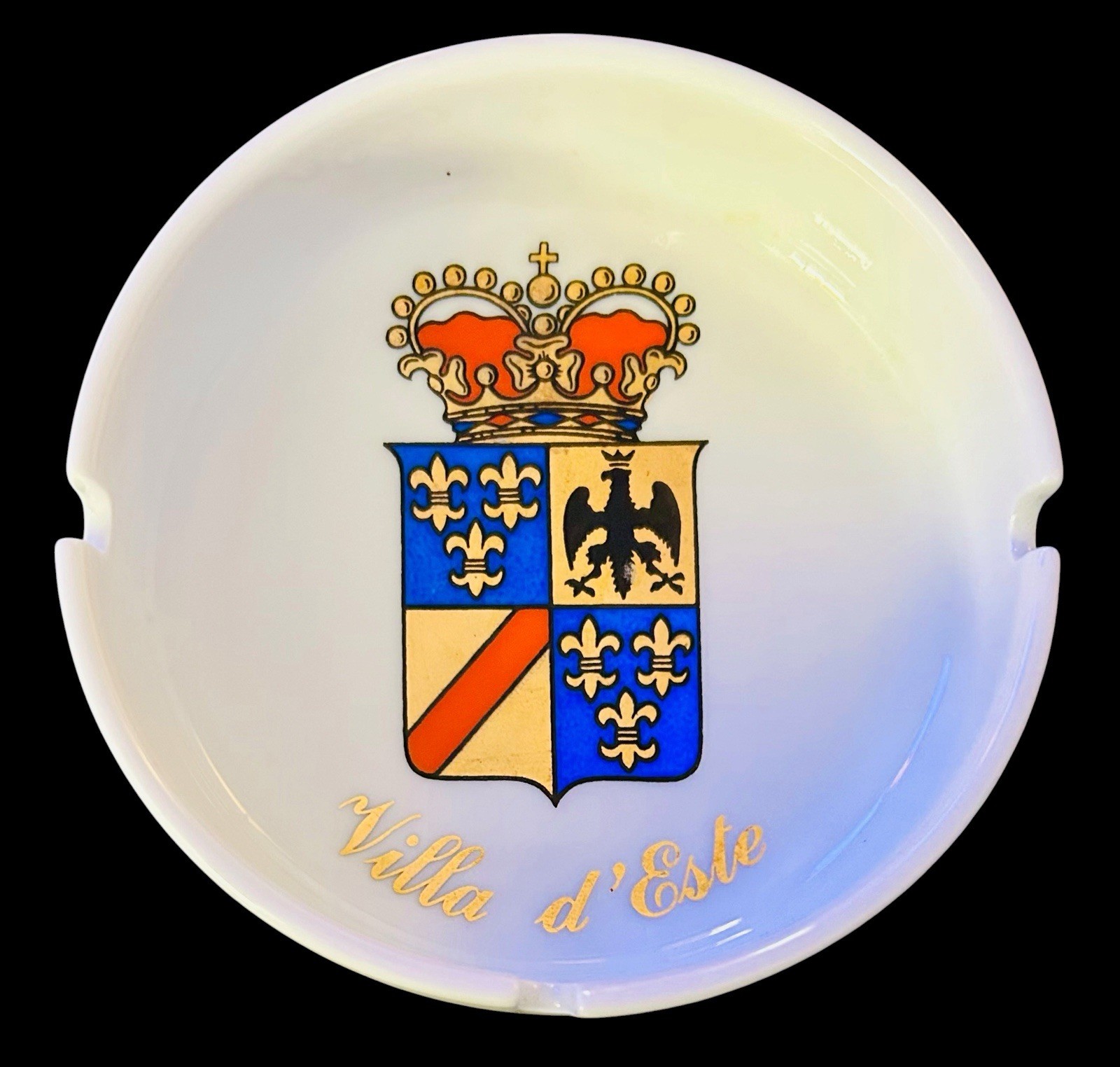 Vtg Villa d\' Este Hotel Ashtray Lake Como Italy 5 Star Ginori
