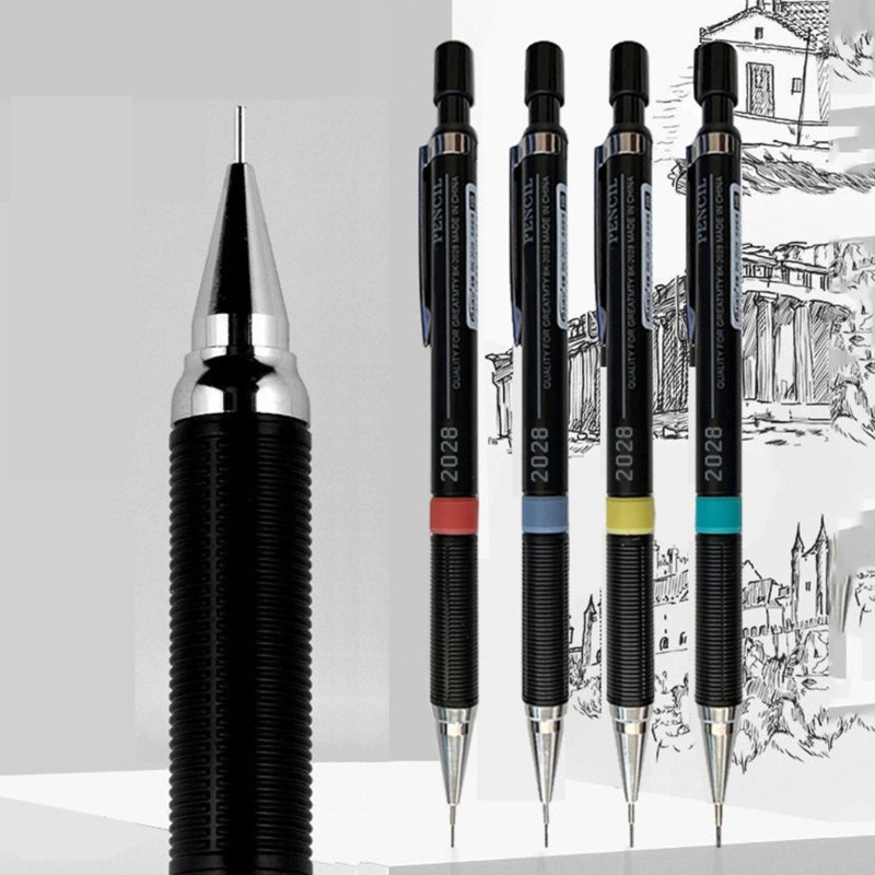 4 Pcs/Set Automatic Pencils Mechanical Pencils Sketching Pencils for Drawing