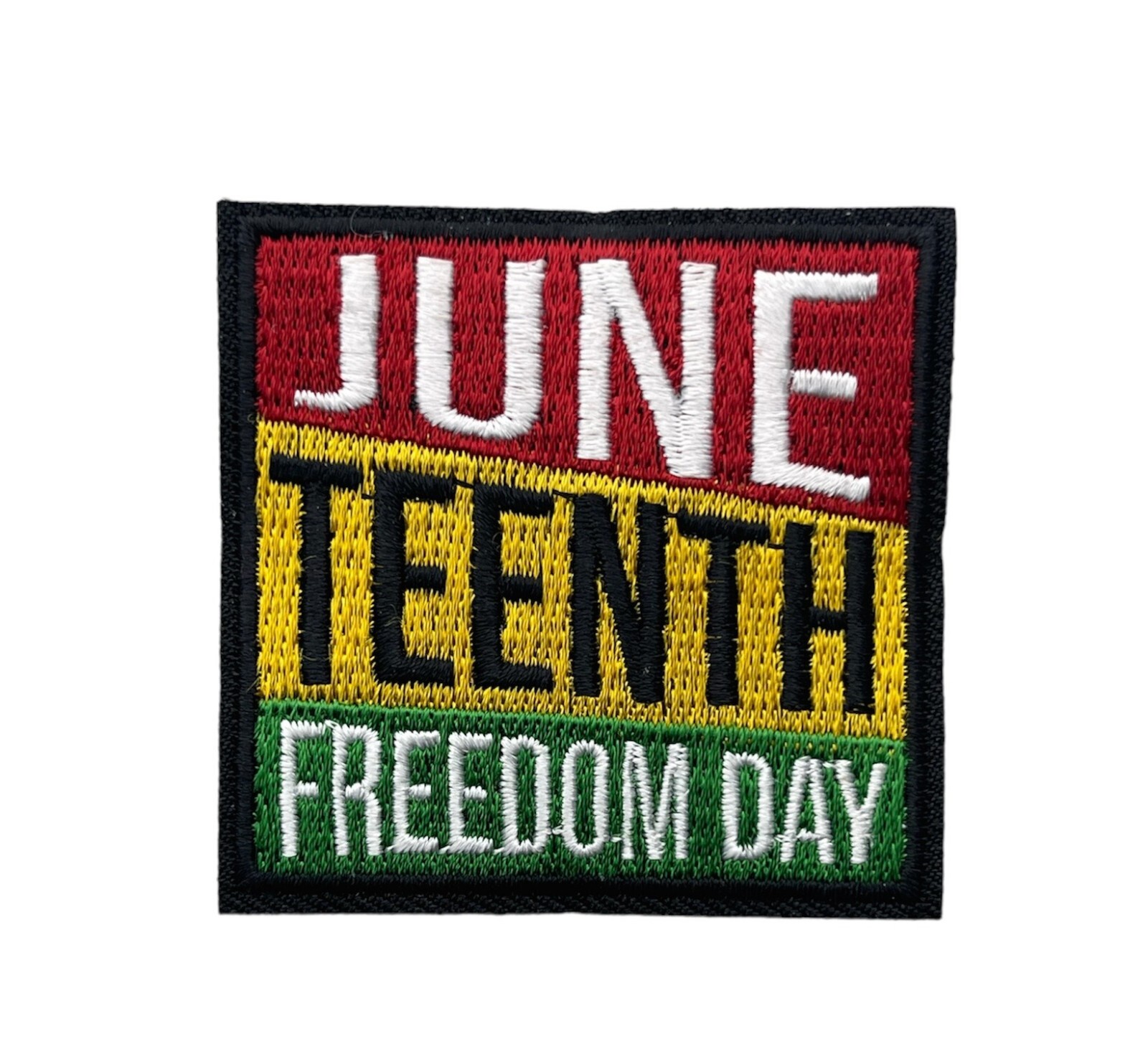 Juneteenth Freedom Day USA American Power Script 2 inch Patch AVA6576 F7D8K