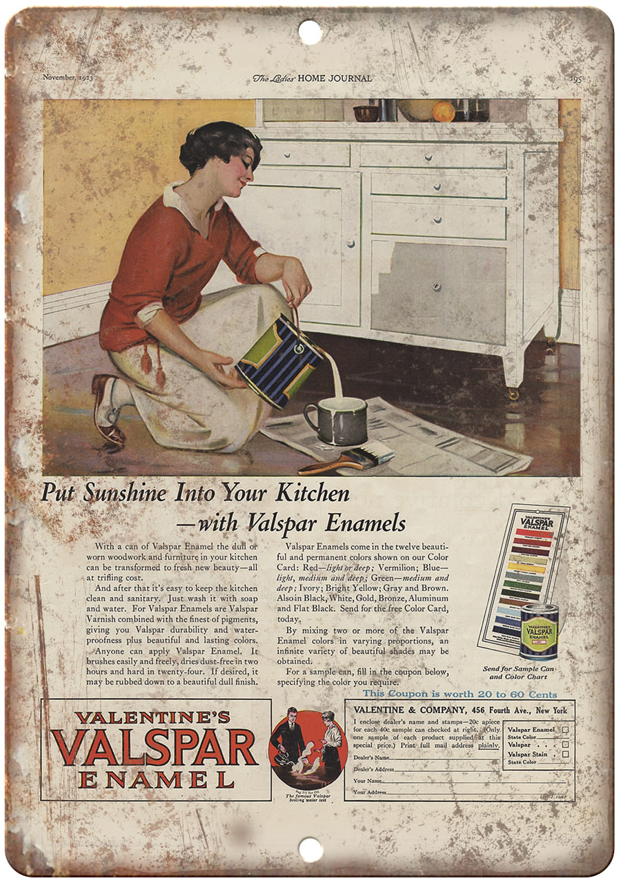 Valentine Valspar Enamel Vintage Ad 12\