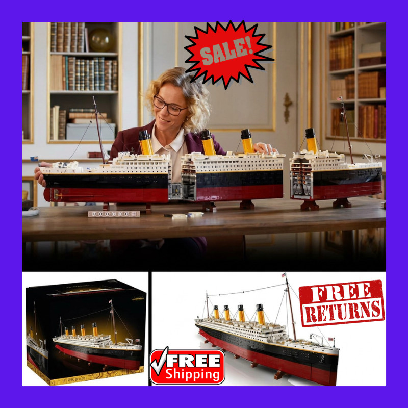 Movie-Series Titanic large Cruise Boat With 9090Pcs Original Box Ship Gift 2026