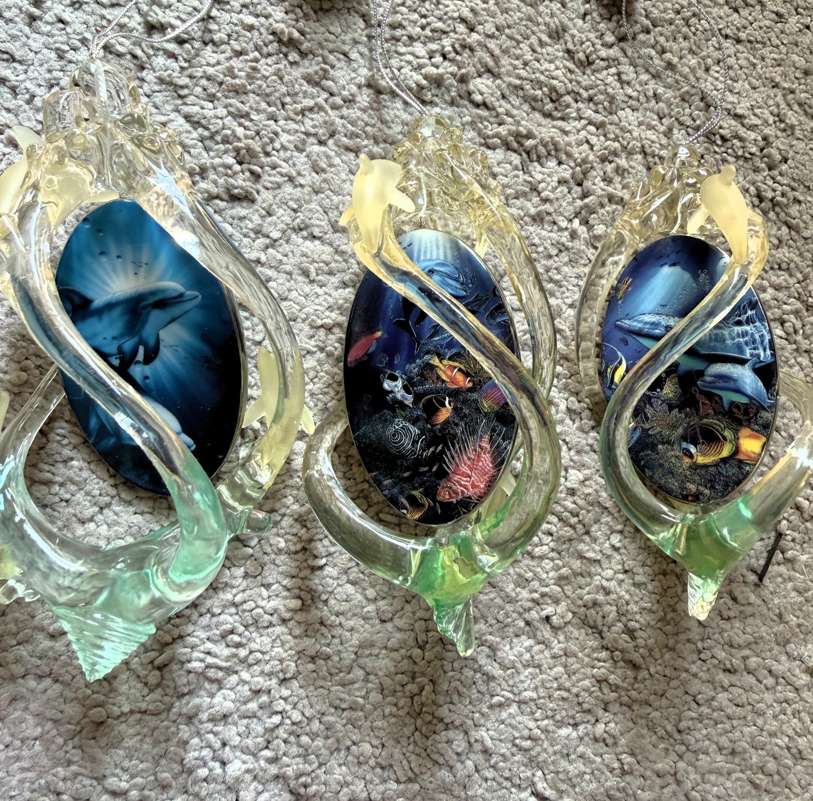 Dolphin Majesty 3 Glass Ornament Collection by Christian Riese Lassen