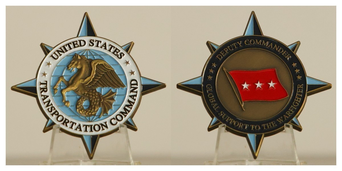 US Transportation Command Deputy Commander Global Support Challenge Coin  4#J