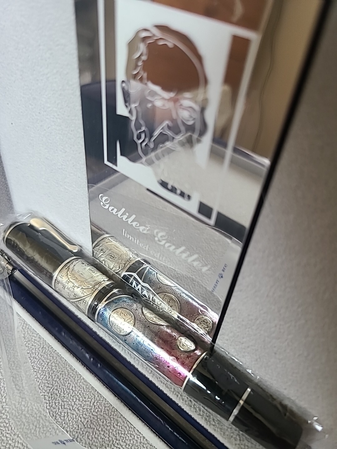 Maita Galileo Galilei Limited Edition Fountain Pen Handpainted 18K Gold Nib, New