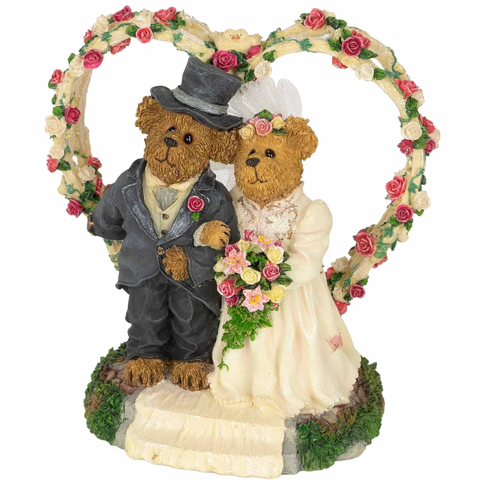 Boyds Bearstone Bears Collection Wedding Couple Figurine 2277930 Doug and Jill