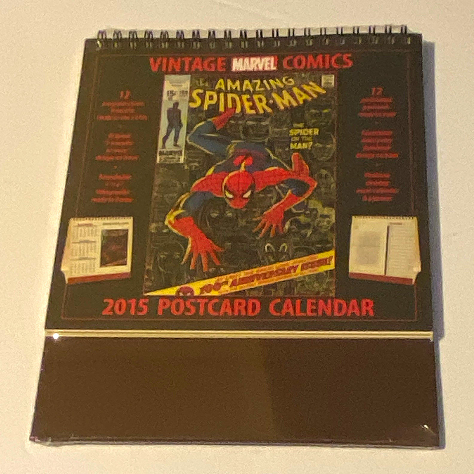 NEW Marvel Vintage Comics The Amazing Spider-Man 2015 Postcard Calendar SEALED