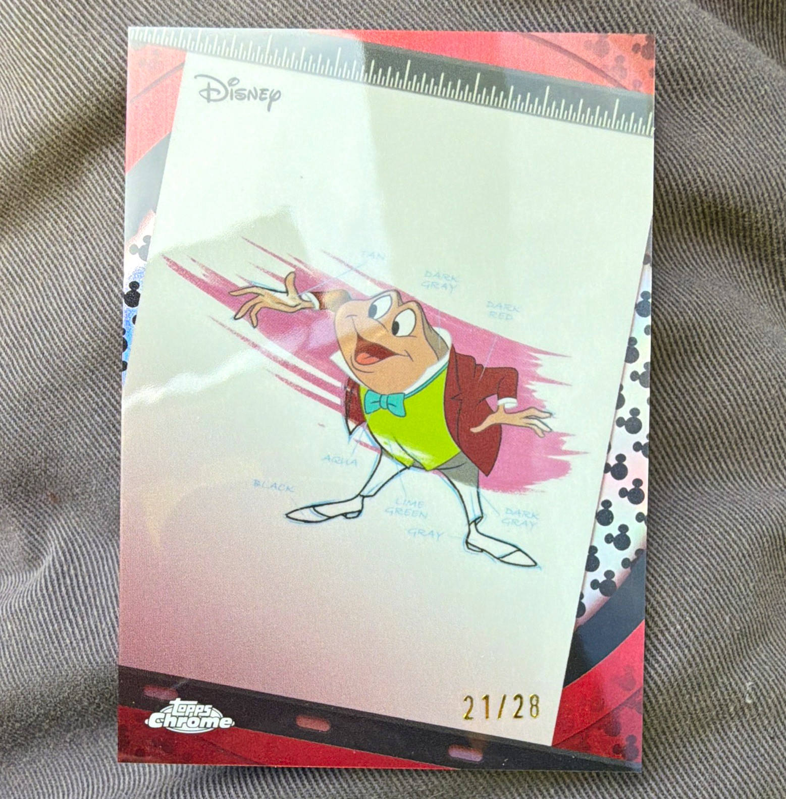 Topps Chrome Disney Mr. Toad Insert #I&P-7 21/28 Print Run 28 2026