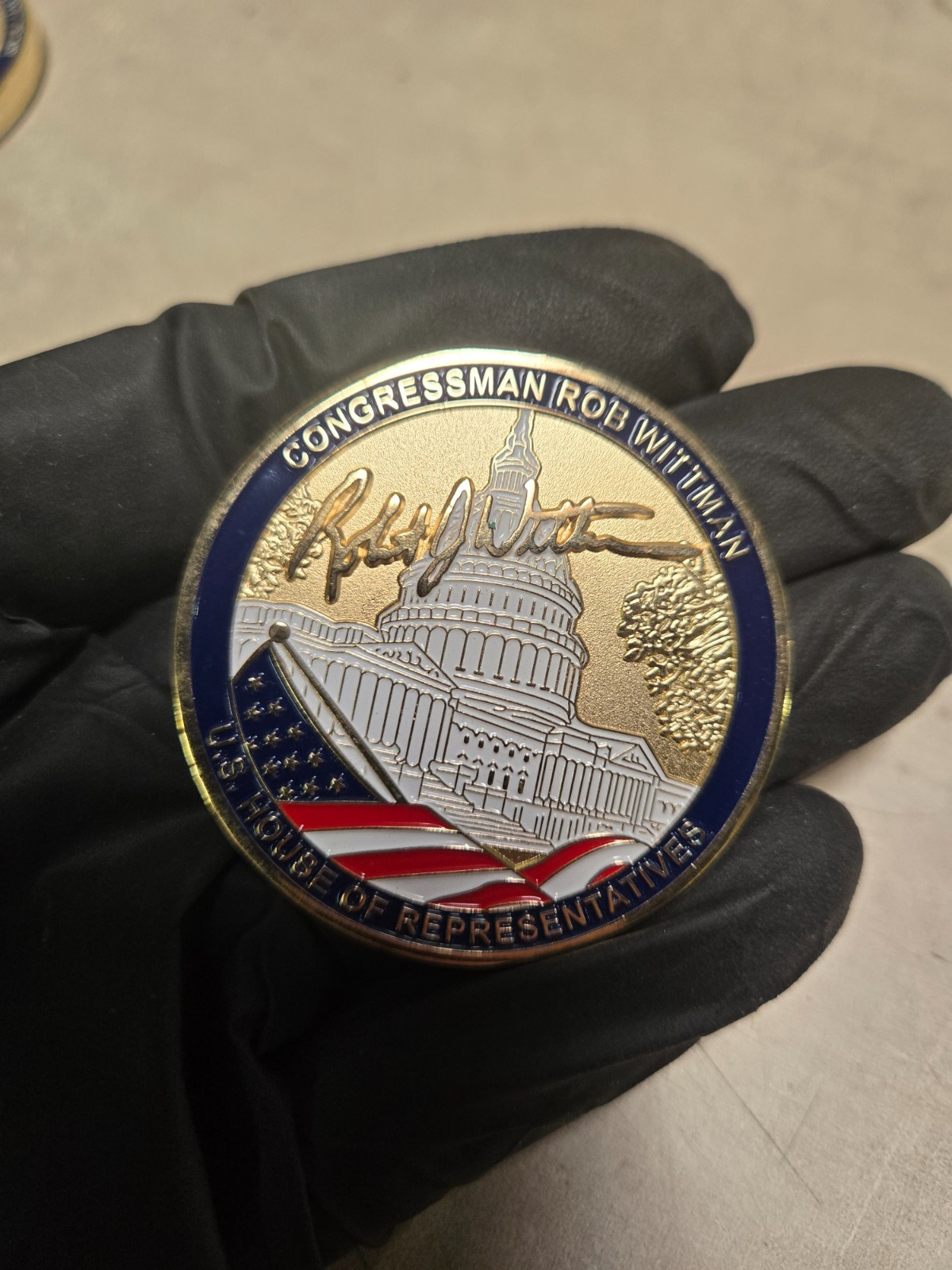 RARE Congressman Rob Wittman House of representatives Challenge Coin RARE Congressman Rob Wittman House of representatives Challenge Coin