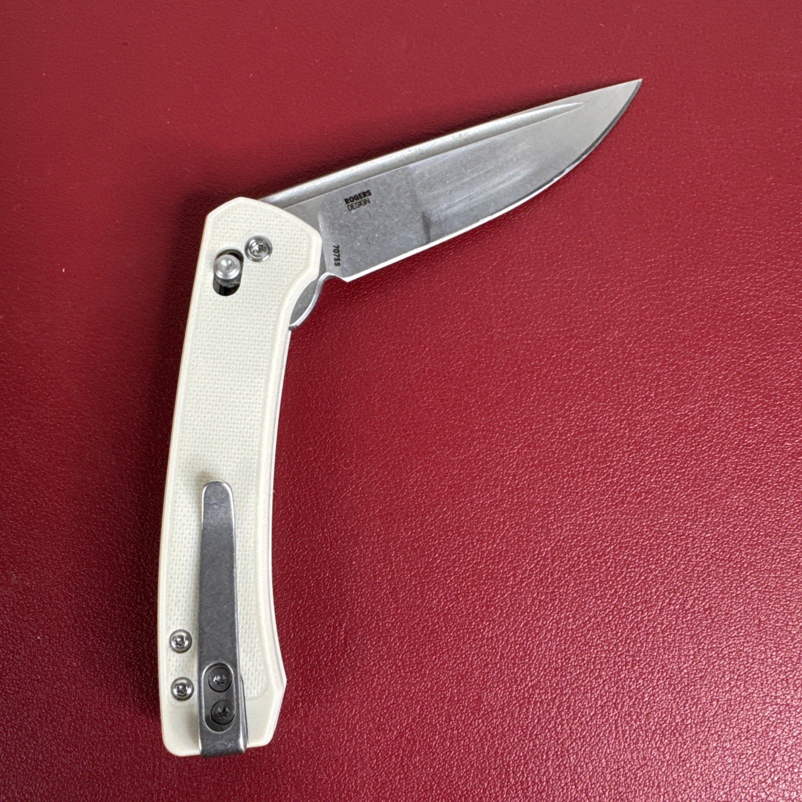Columbia River CRKT 7075S Rogers Design Pocket Knife Crossbar Lock Flipper 3.05\ Columbia River CRKT 7075S Rogers Design Pocket Knife Crossbar Lock Flipper 3.05\