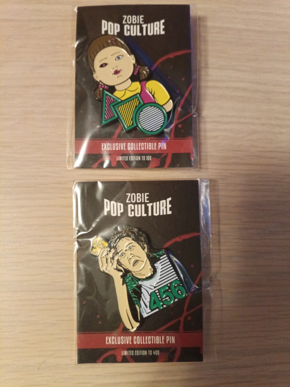 Zobie Pop Culture Squid Games Kim Lot Of Two. / 100, / 400