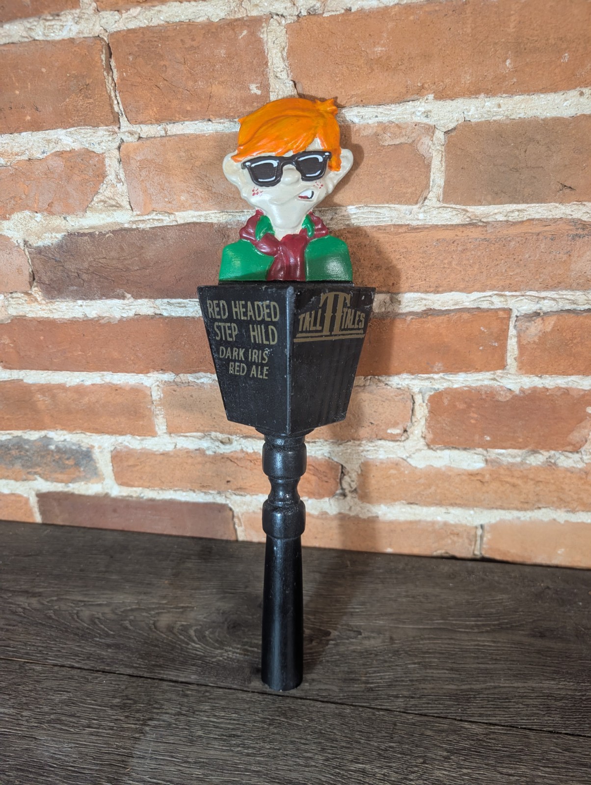 Tall Tales Beer Tap Handle Knob Top Draft Keg Bar Brewery Red Headed Step Child
