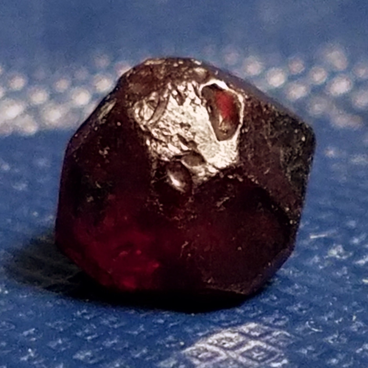 SiG: Complete Dark Red Garnet Almandite Crystal from Norway