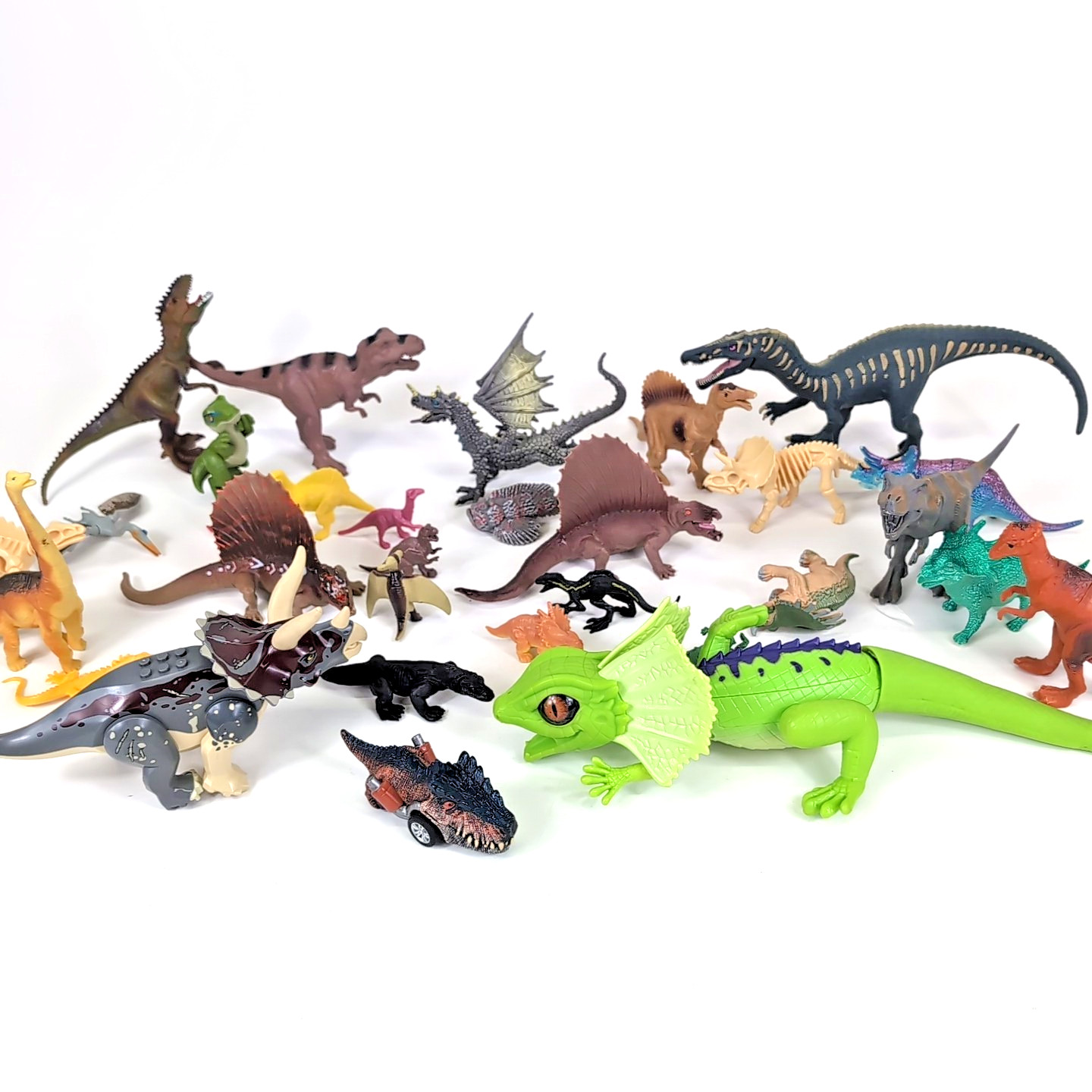 Lot of Dinosaur Figures Figurine Schleich Baryonyx Lego Triceratops Robo Alive