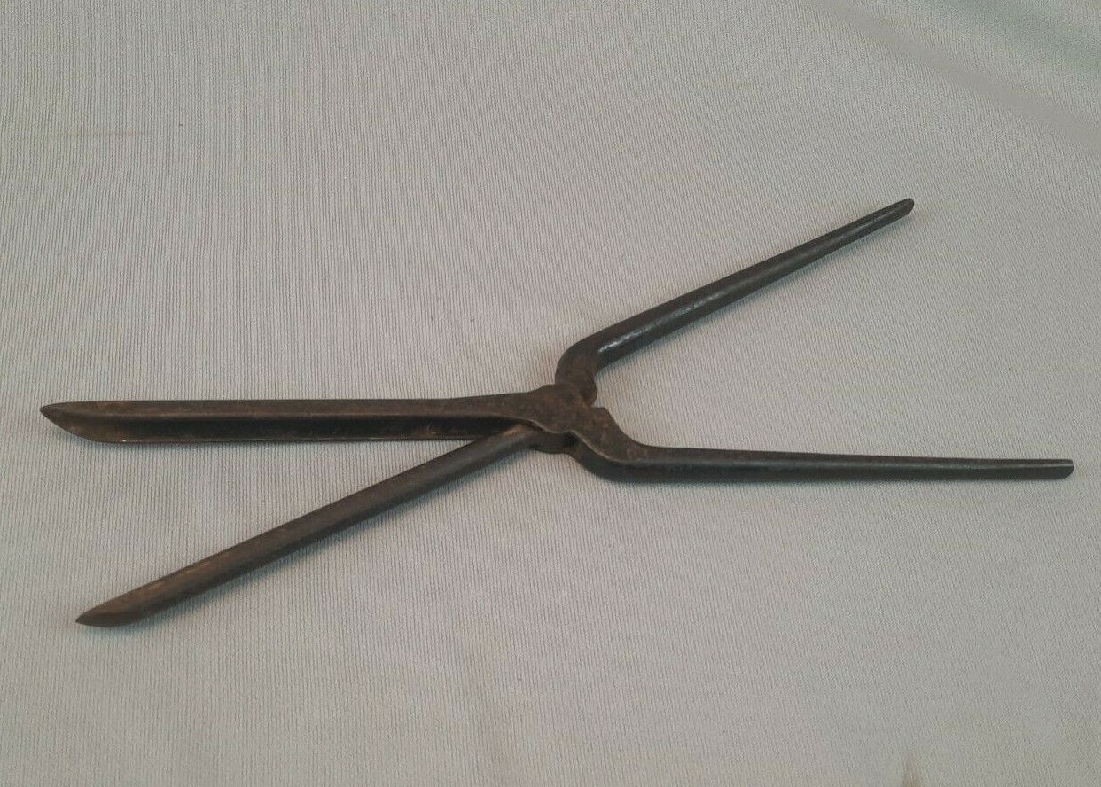 Vintage Metal Curling Iron - ACIER ADORATION - Made in France