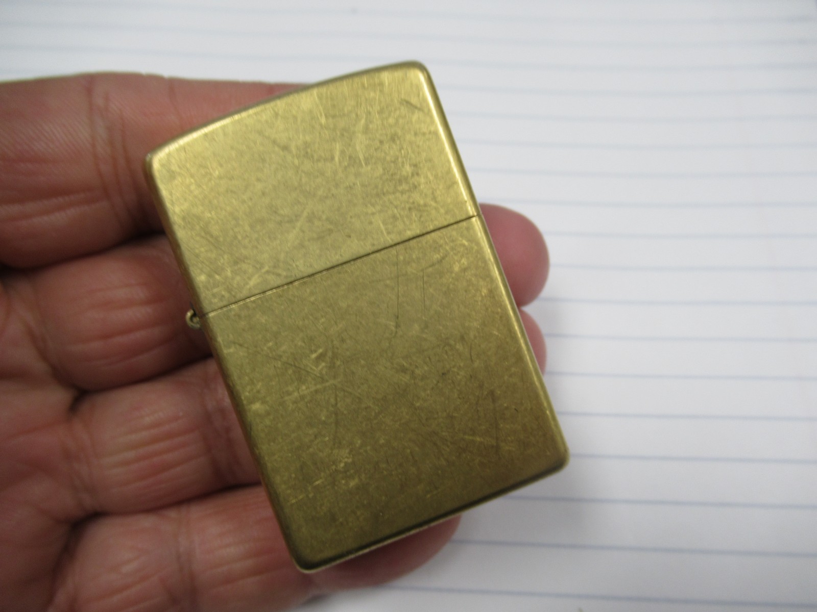Vintage 2004 Zippo Brass Lighter Unused Nice BIN Price