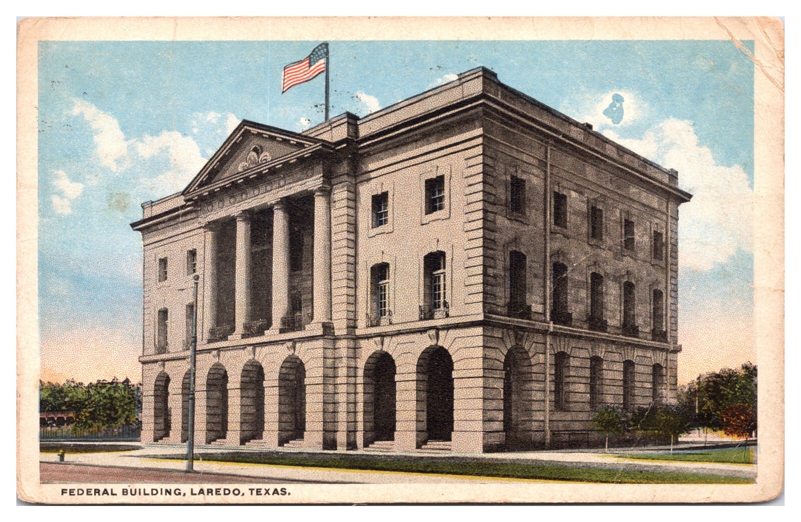 ANTQ Federal Building, Laredo, Texas Postcard