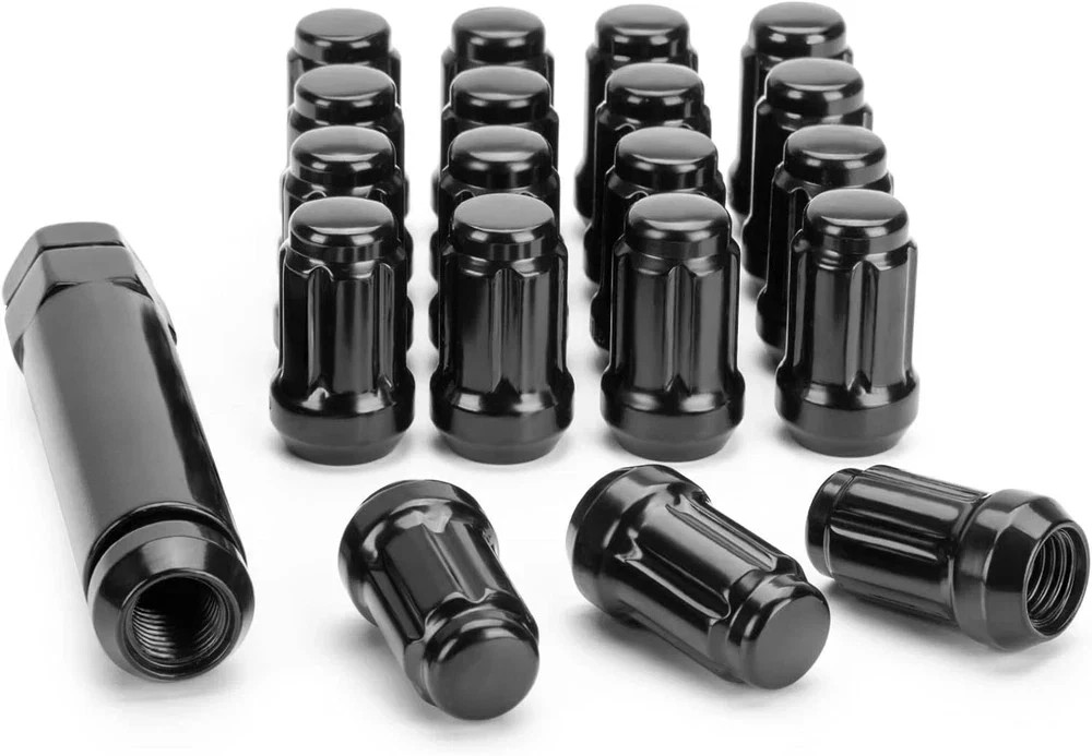 16PCS M12x1.5 Lug Nuts 6 Spline Black Polaris RZR ATV Can-Am UTV Wheel Set