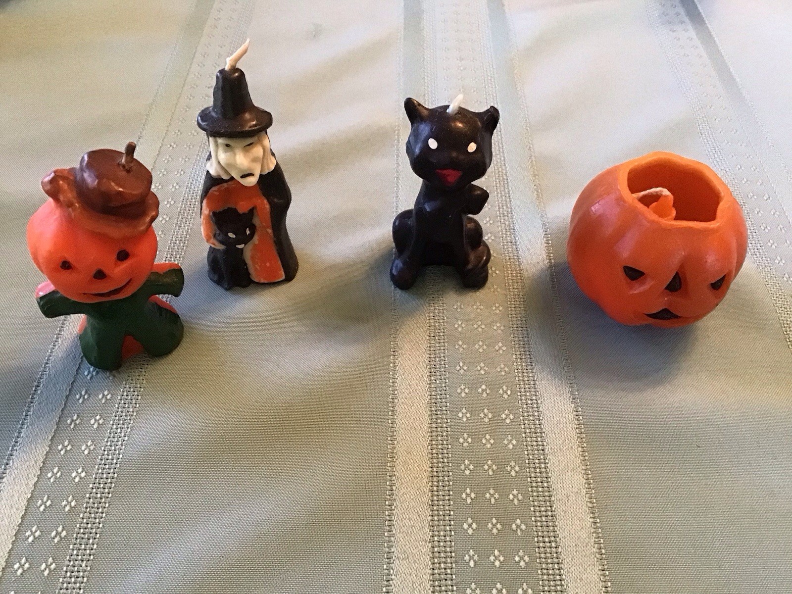 4 Vintage Gurley Halloween Candles