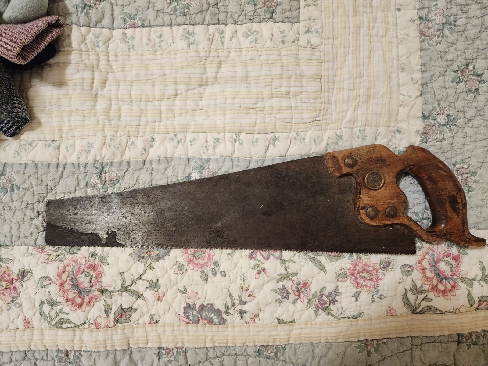 h disston sons philada vintage handsaw