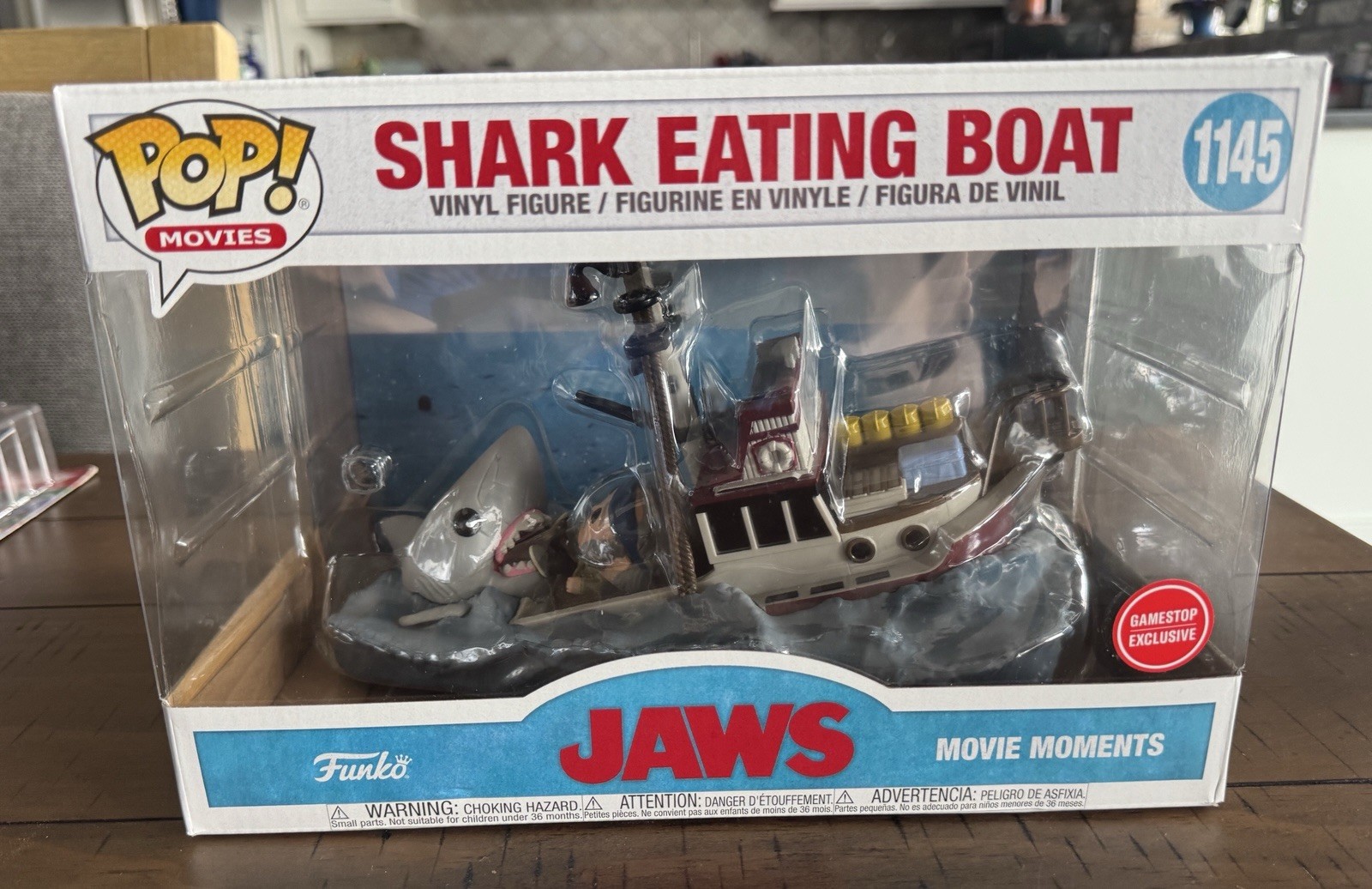 Funko Pop Jaws: Shark Eating Boat #1145 GameStop Exclusive