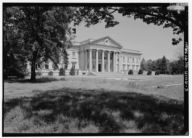 Photo:Lynnewood Hall Elkins Park Pennsylvania 1900s Mansion Facade Grounds