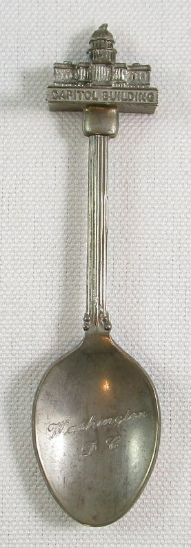 Vintage WAPW Washington D.C. Capitol Building Silver Plated Collector Spoon