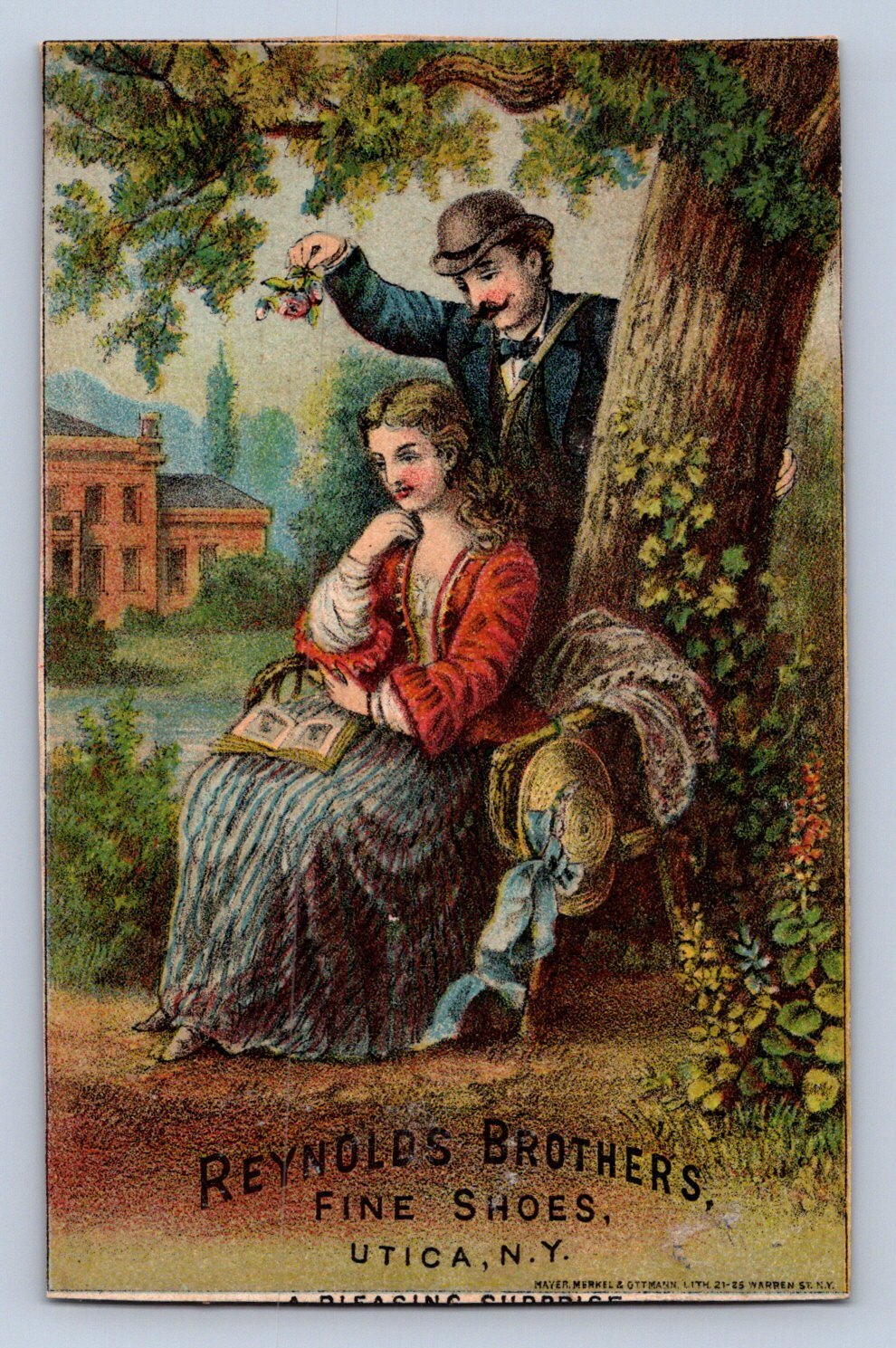 K9/ Victorian Trade Card c1800s Advertising Wellsville Ohio Jack & Son 506