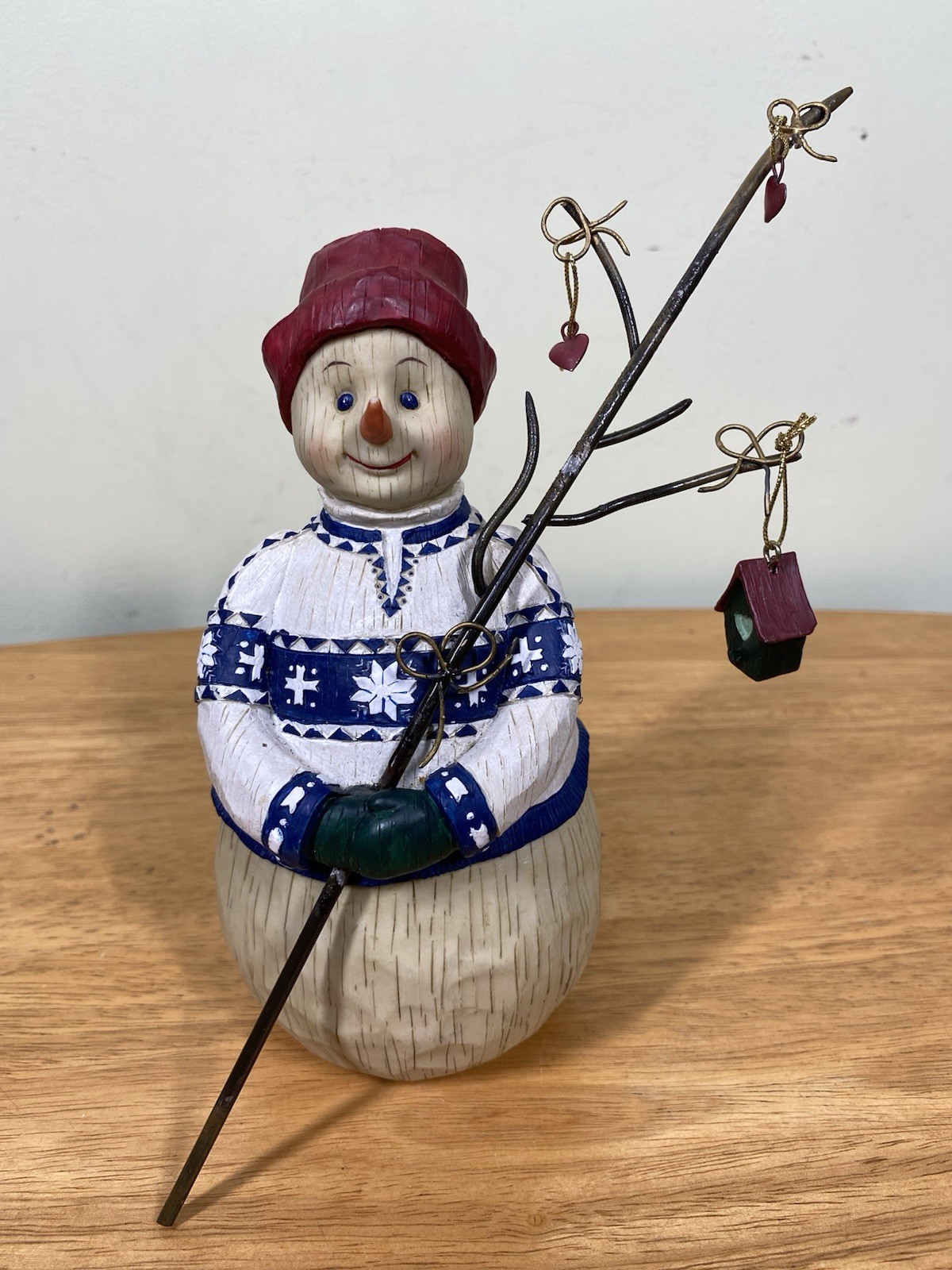 Kathy Killip Sweater Snowman Demdaco 2000 Retired Figurine Resin Holiday Decor Kathy Killip Sweater Snowman Demdaco 2000 Retired Figurine Resin Holiday Decor