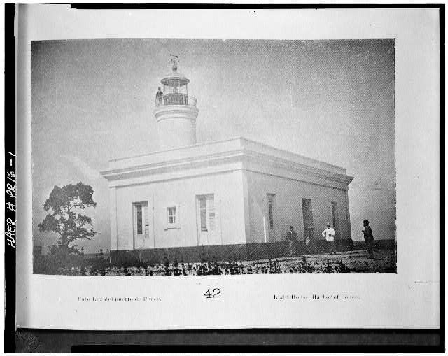 Photo:Ponce Puerto Rico Faro del Puerto de Ponce Lighthouse 1900s