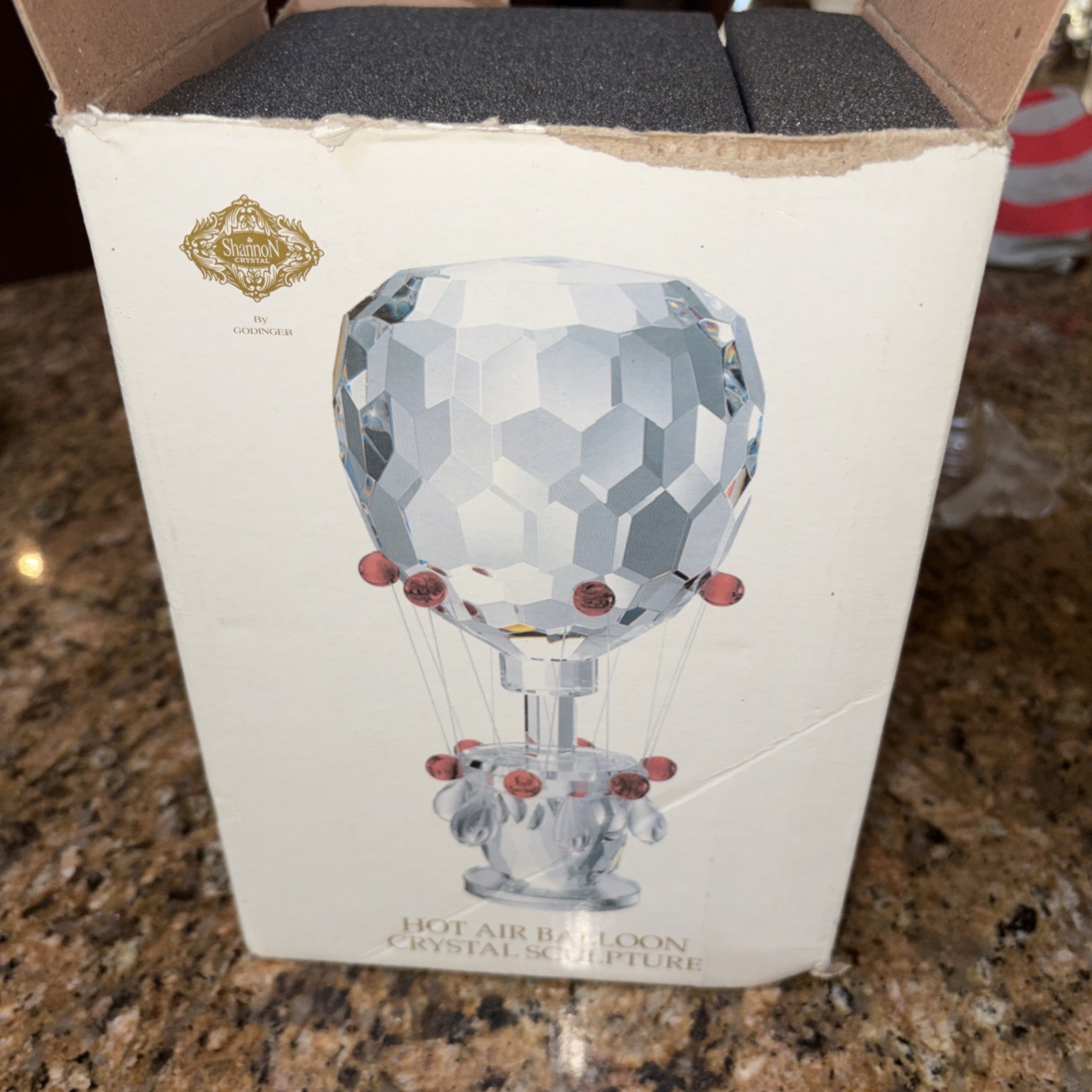 Shannon Crystal Designs Ireland Hand Made Crystal Hot Air Balloon Goddinger NIB Shannon Crystal Designs Ireland Hand Made Crystal Hot Air Balloon Goddinger NIB
