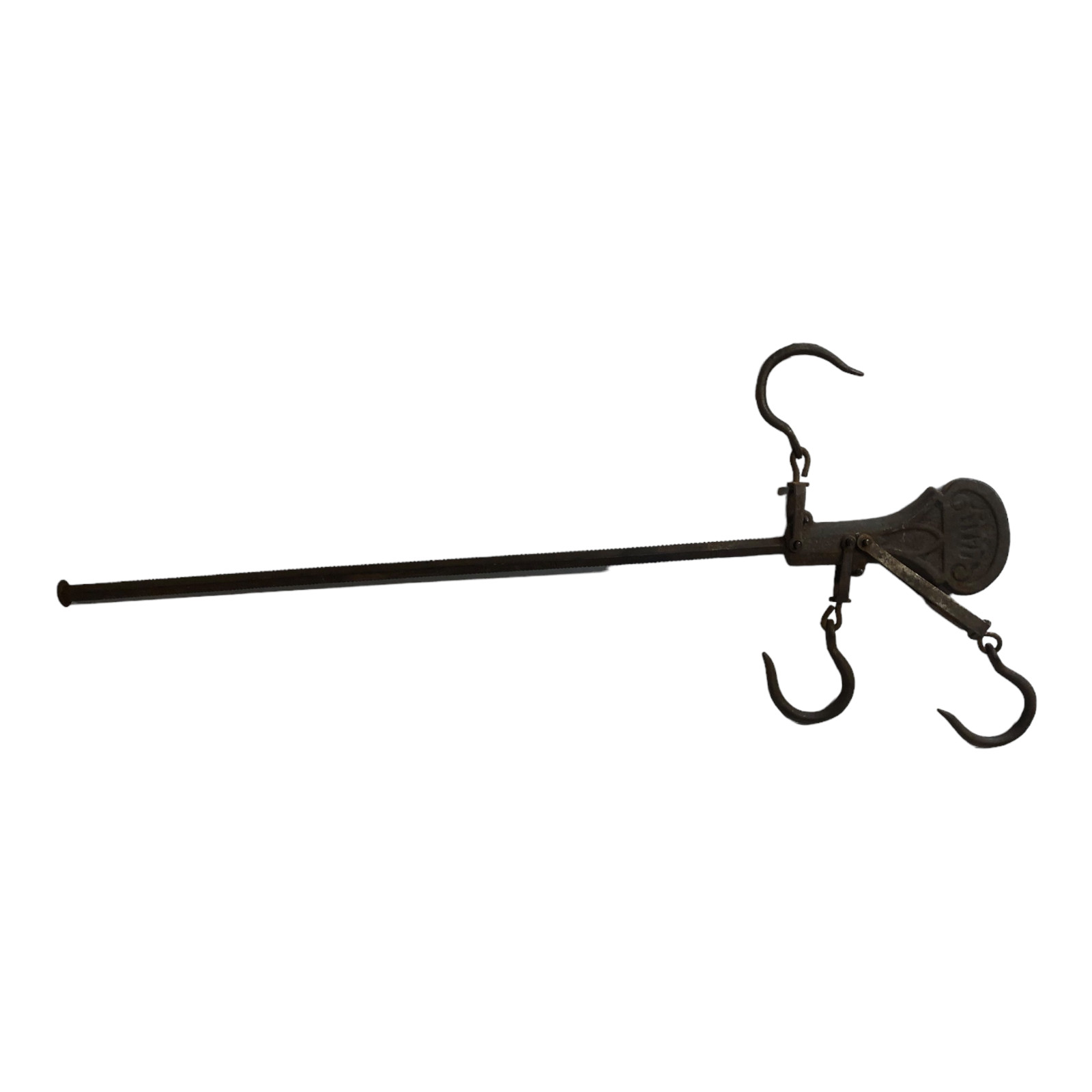 Cast Iron Triple Hook Scale Hanging Balance Beam Cotton Tobacco 18\