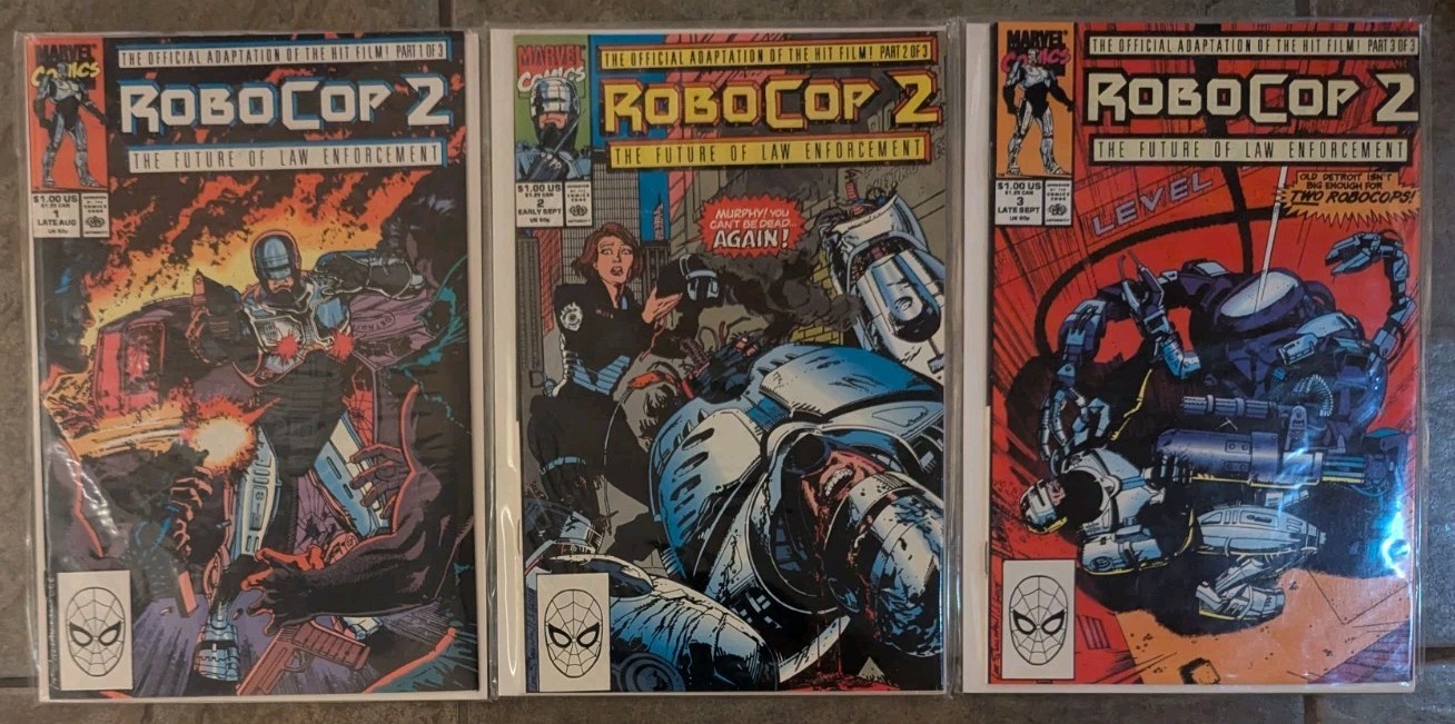 Robocop 2: The Future Of Law Enforcement Complete Set #1-3 (Marvel Comics) VF/NM
