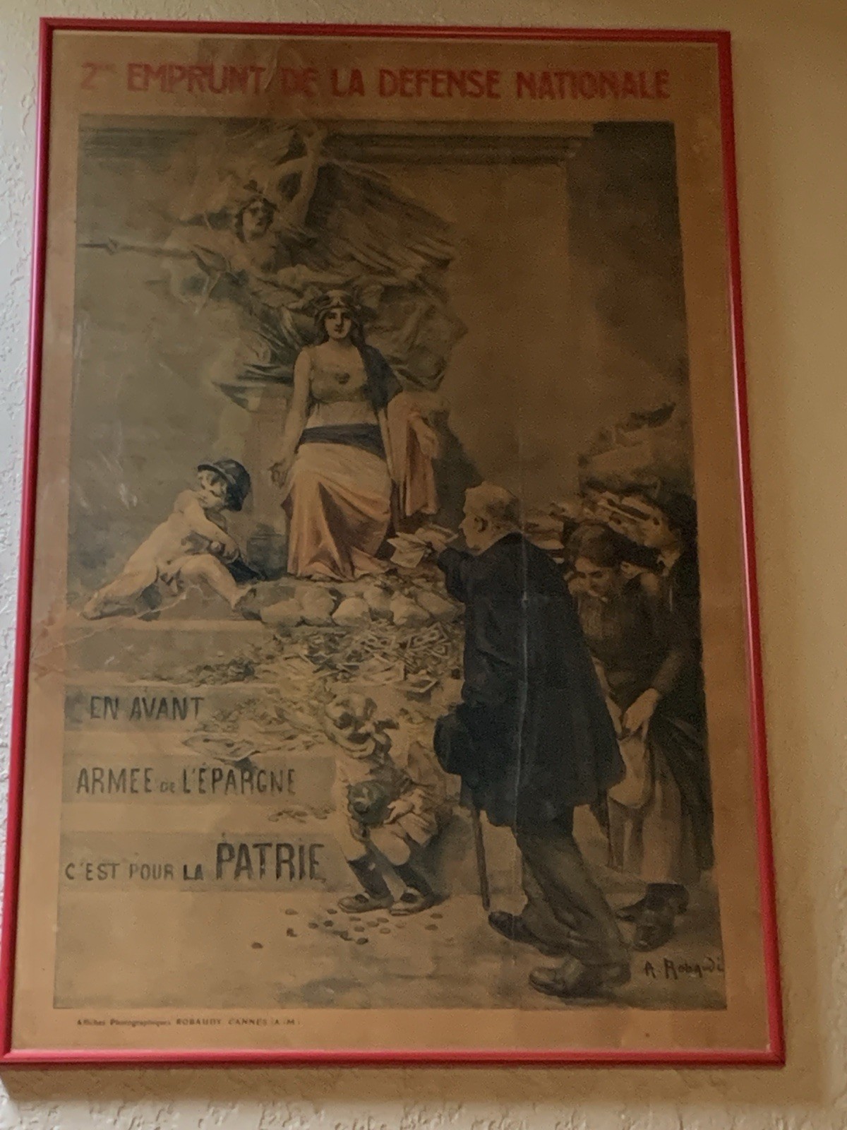 Original French WWI (1914-1918) Bonds Patriotic Poster (NOT A REPRODUCTION)
