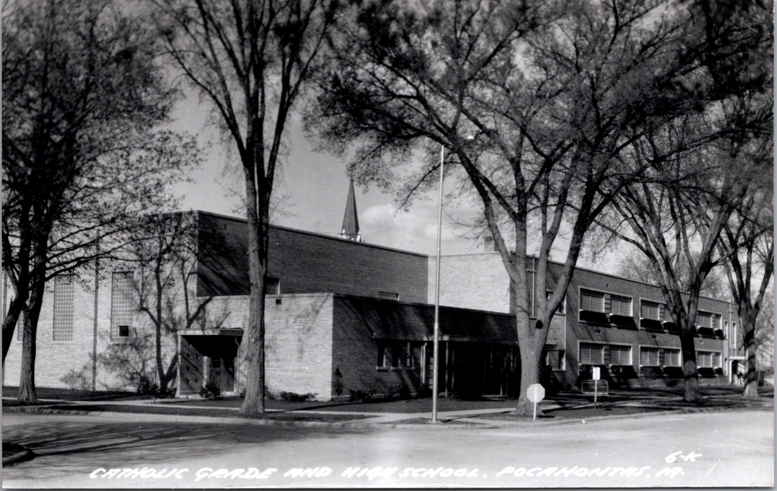 Real Photo Postcard Catholic Grade and High School in Pocahontas, Iowa Real Photo Postcard Catholic Grade and High School in Pocahontas, Iowa