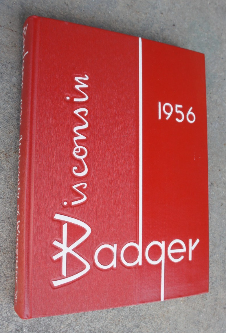 Vintage 1956 UNIVERSITY OF WISCONSIN BADGER Madison WI genealogy
