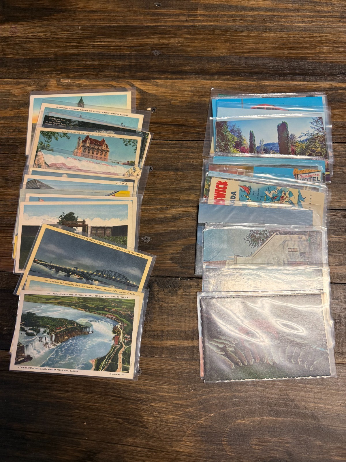 Vintage Lot of 35 Canada Postcards,Linen and Chrome Old Antique Mixed Cards