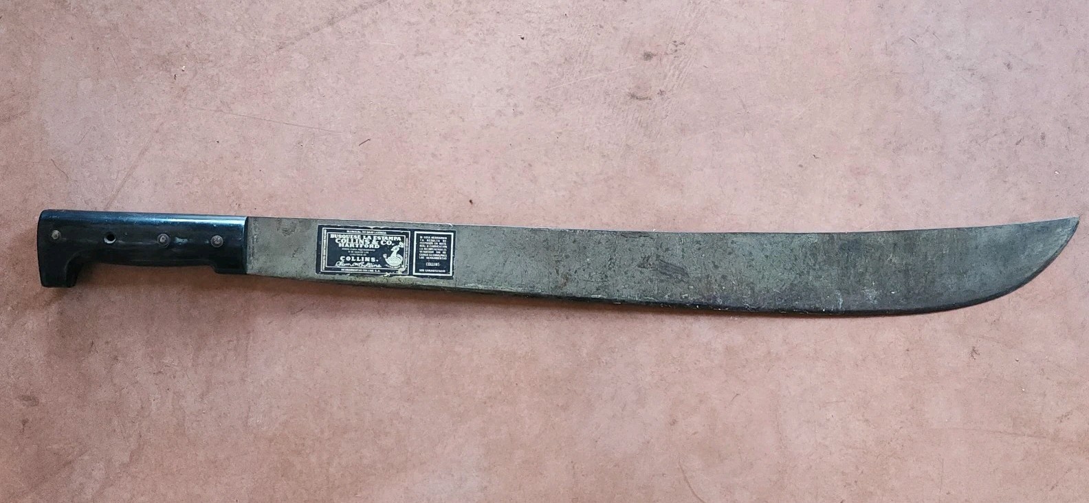 Rare Vintage Collins Machete 27 Inches Long
