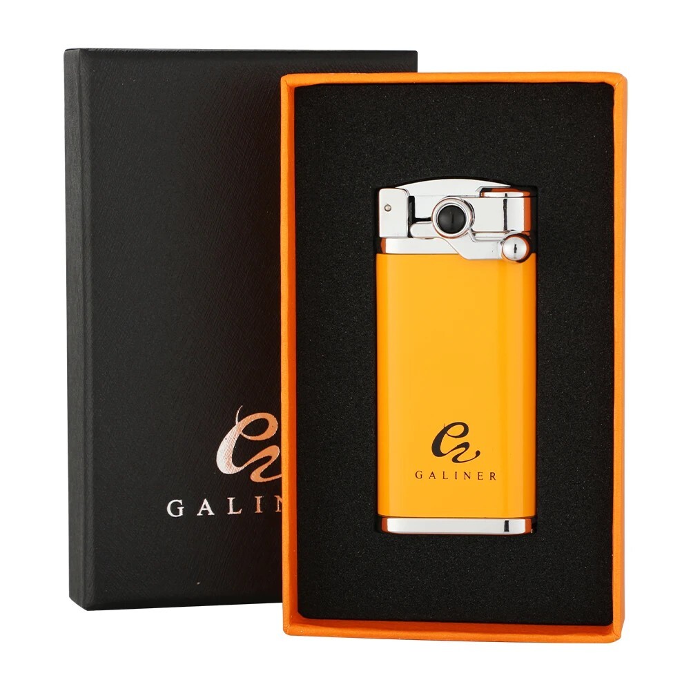 GALINER Jet Torch Cigar Lighter Metal Butane Refillable with Cigar Punch