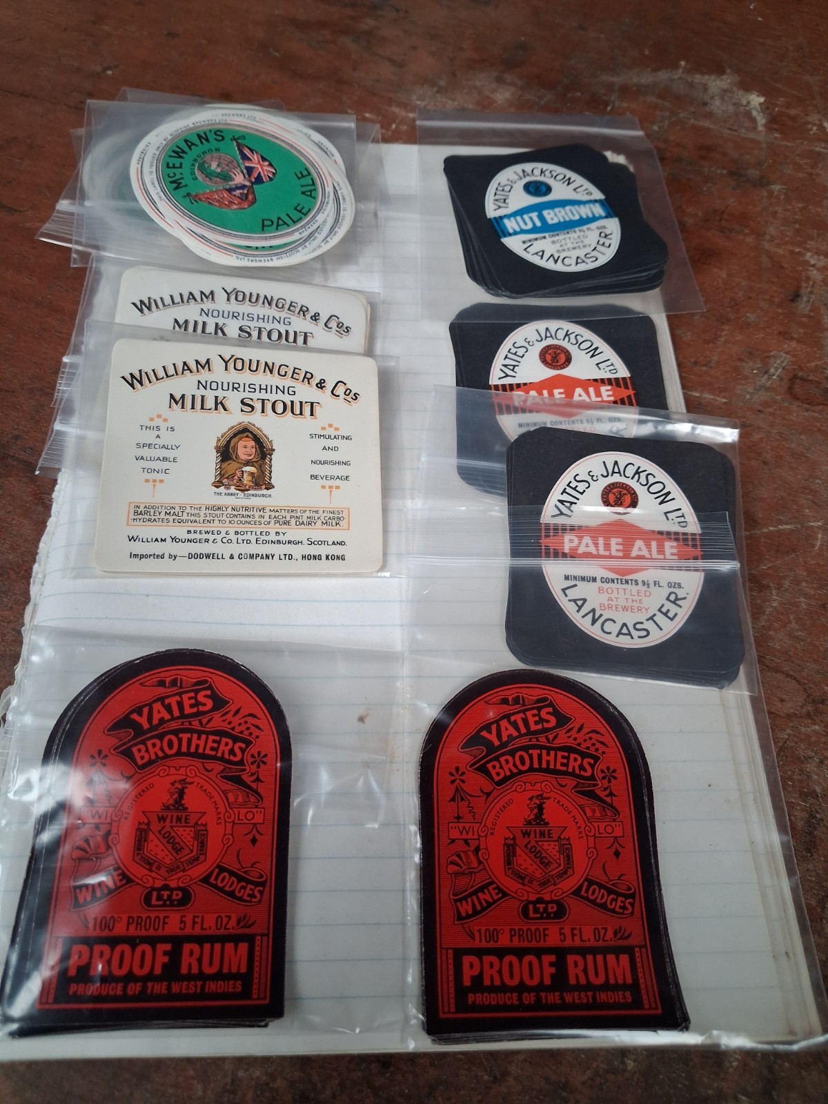 200 VINTAGE ORIGINAL UNUSED BEER  LABELS