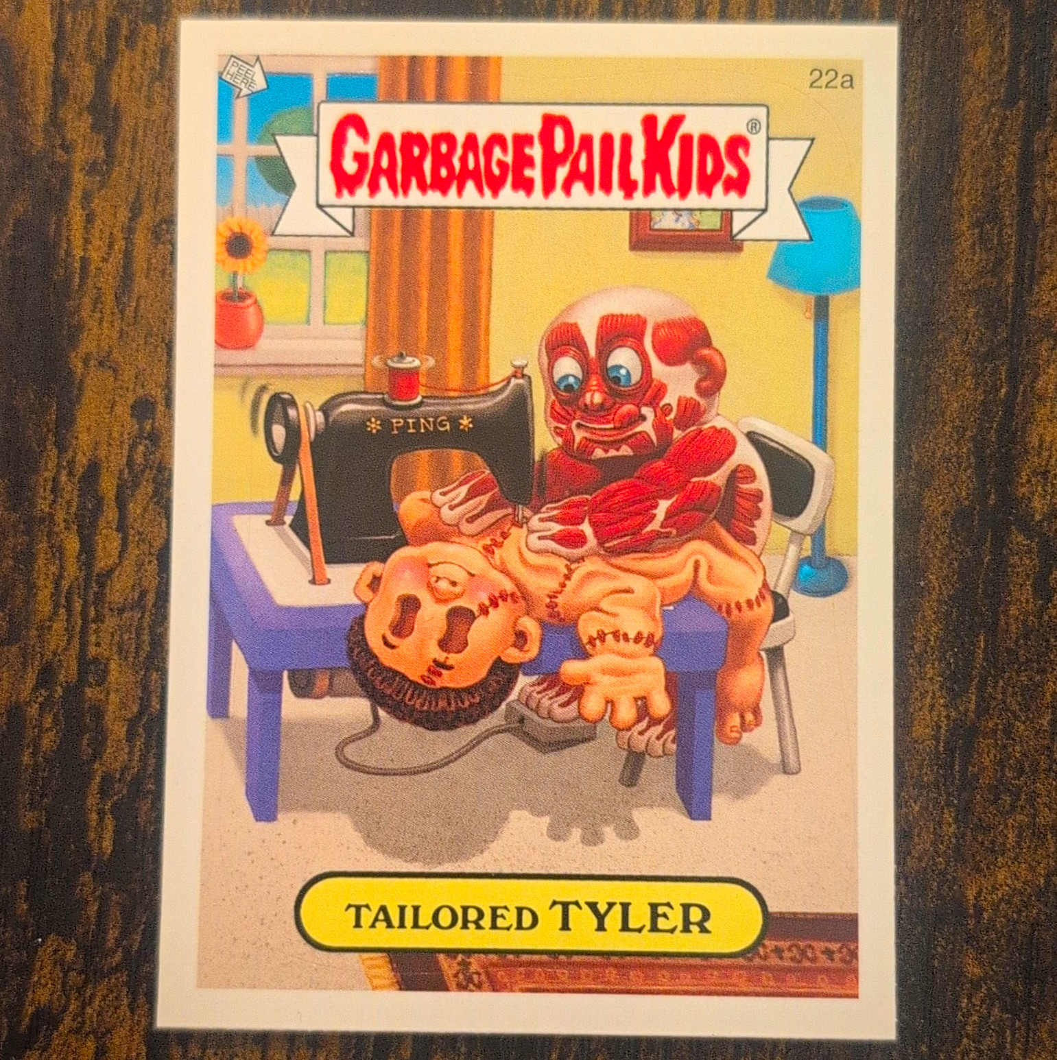 2007 Topps Garbage Pail Kids Tailored Tyler #22a GPK Sticker Card