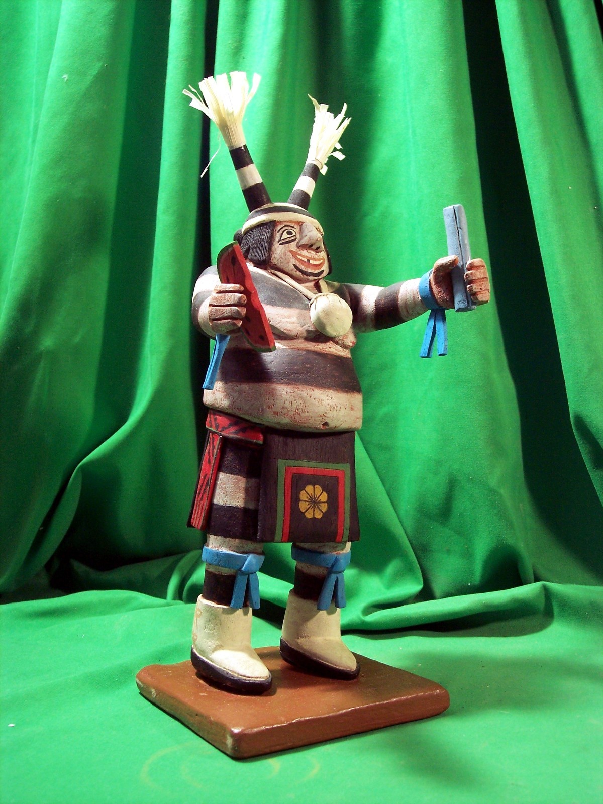 Hopi Kachina Doll - Koshare, the Tewa Clown Kachina by John David - Fantastic