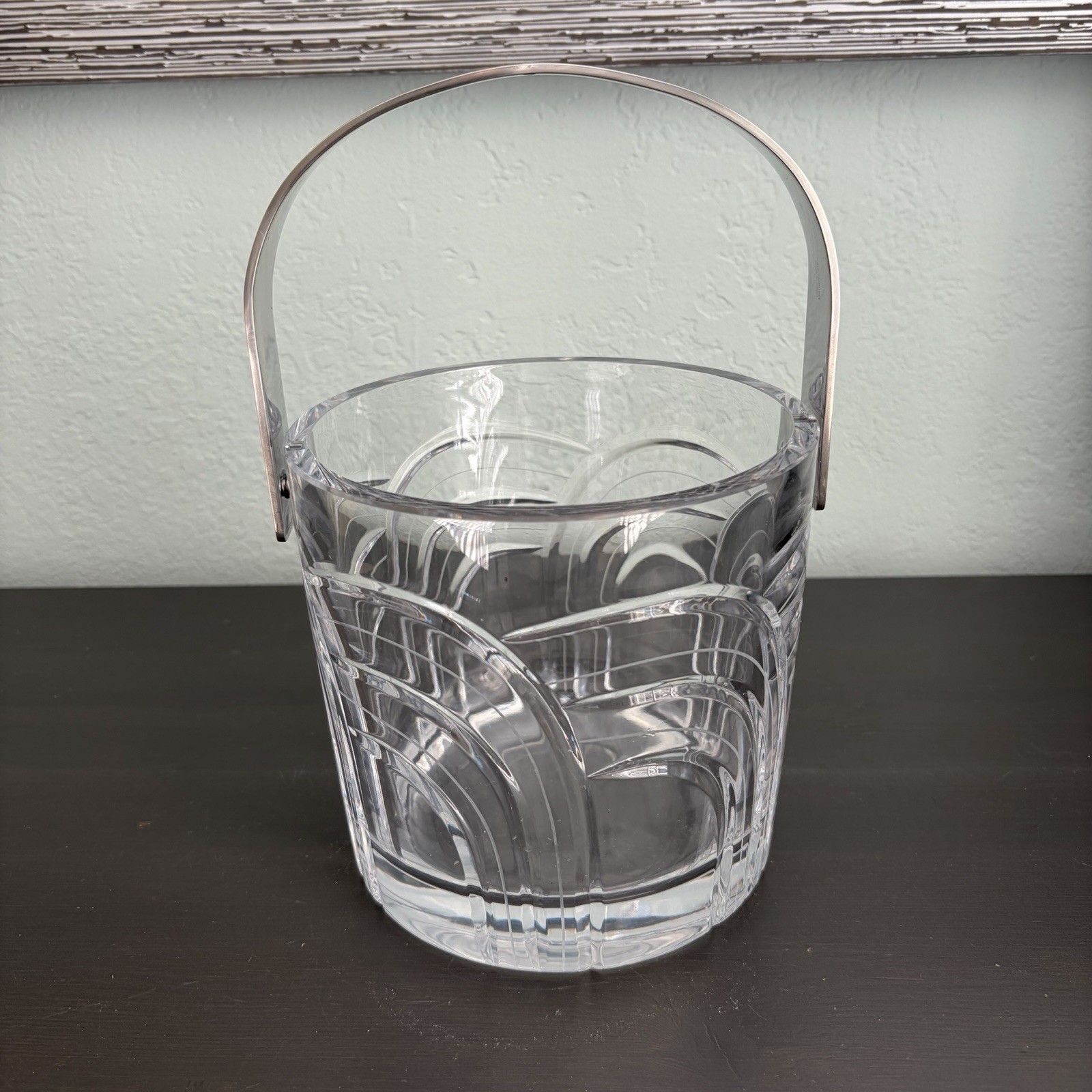 Rogaska Gallia Heavy Cut Crystal Ice Bucket Maestro Collection Retired