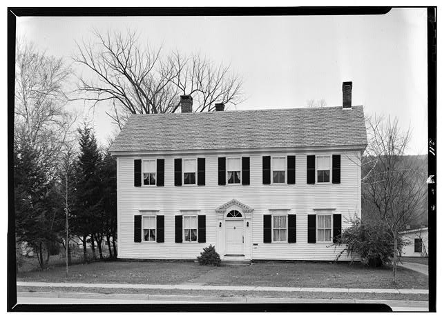 1. West elevation - Nahum Trask House, 25 North Main Street, Windsor, Windsor