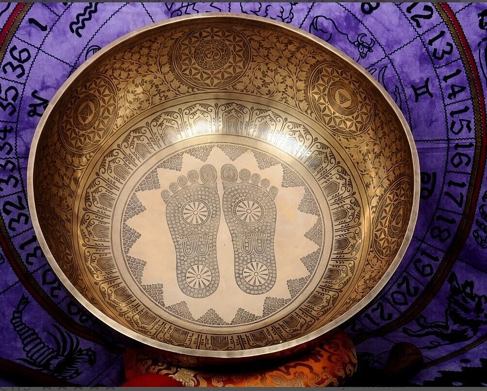 Extra Large 7 Chakra Healing- 20 Inch Diameter Big standing Singing Bowl-Speical