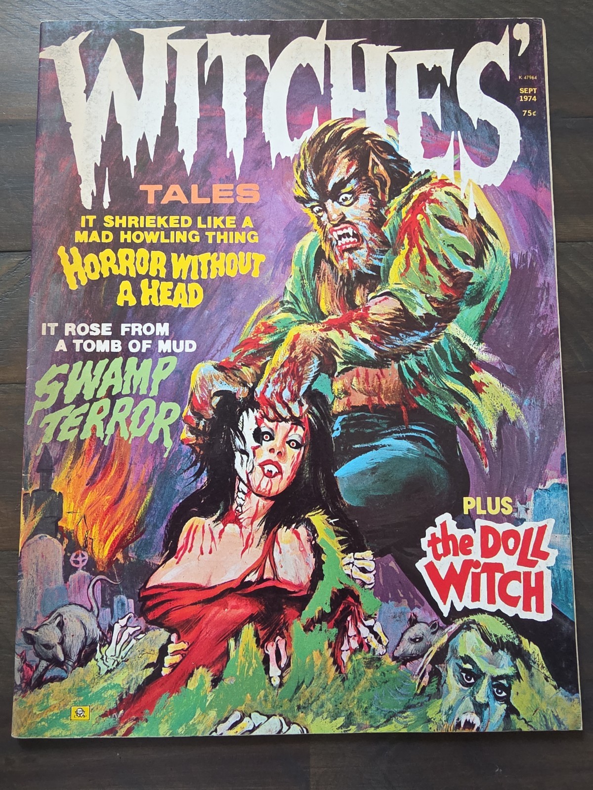 Witches Tales Magazine Vol 6 # 5 VERY GOOD FINE Sept. 1974 See photos Witches Tales Magazine Vol 6 # 5 VERY GOOD FINE Sept. 1974 See photos