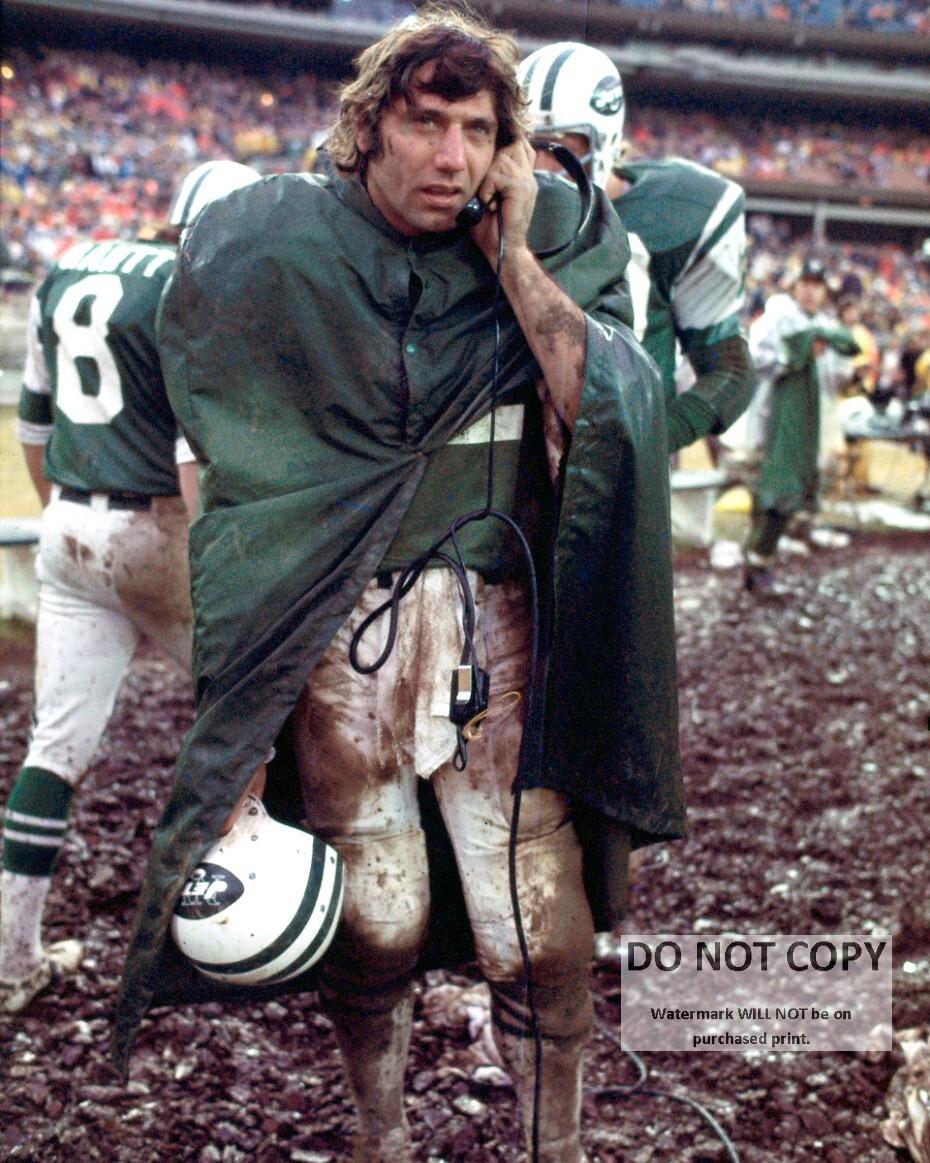 JOE NAMATH FORMER NEW YORK JETS QUARTERBACK - 8X10 SPORTS PHOTO (BB-736)