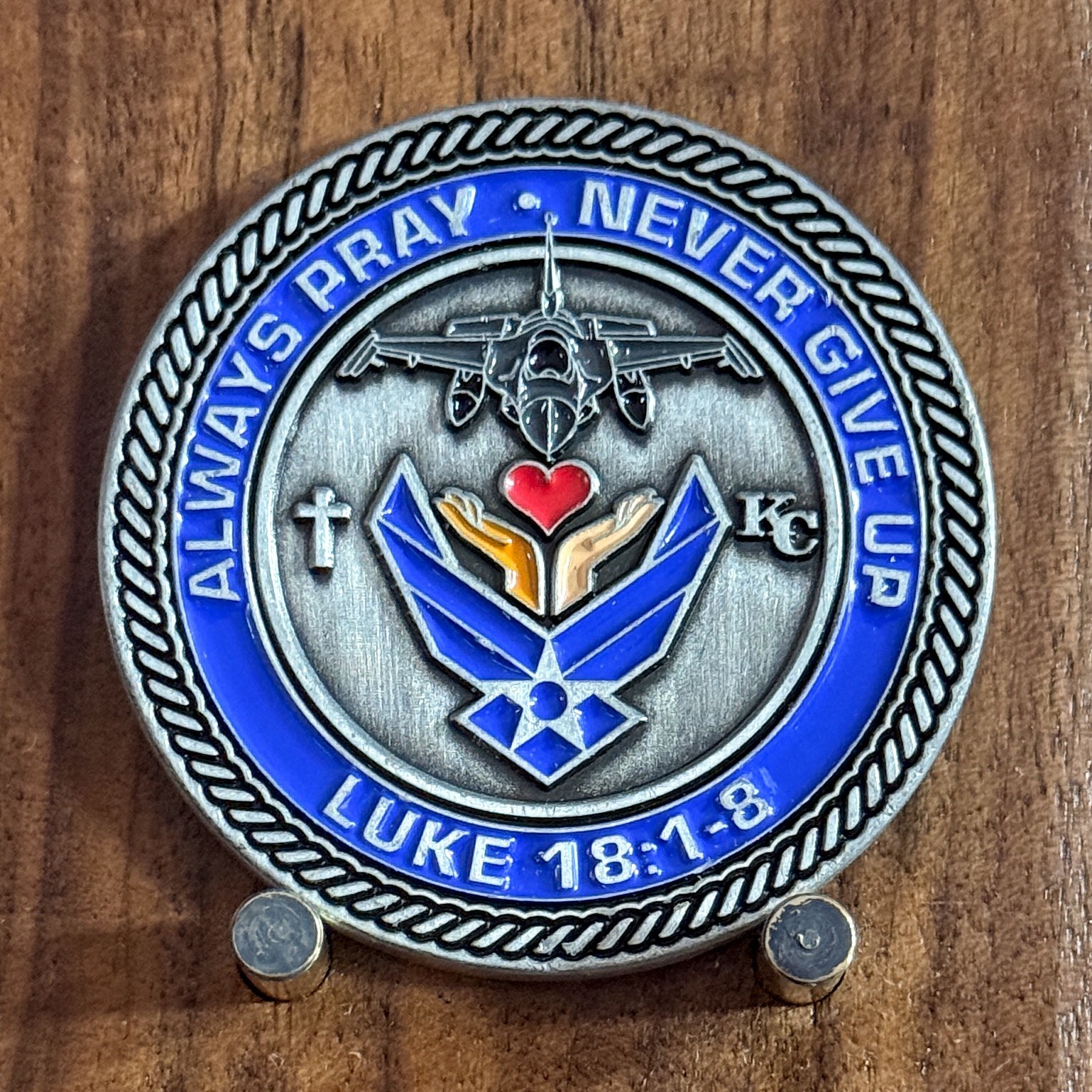 US Air Force Colonel Robert M Clark Religious Themed Challenge Coin  M#19