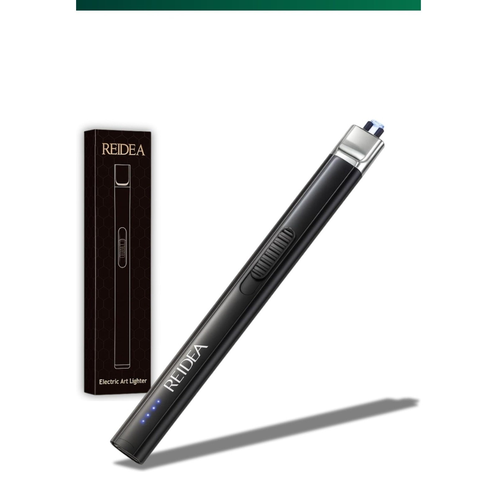 Reidea Electric Arc Lighter. USB Rechargeable With Safety Lock, 10s Auto Off Reidea Electric Arc Lighter. USB Rechargeable With Safety Lock, 10s Auto Off